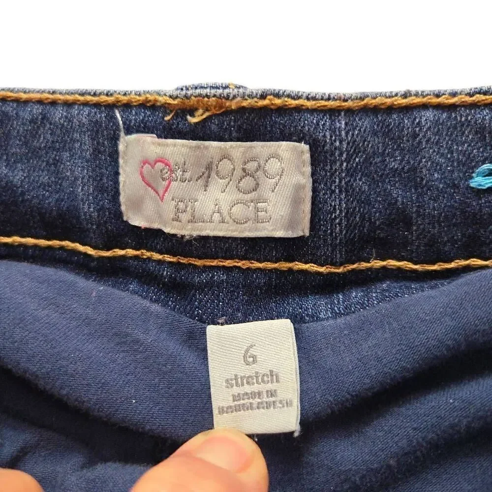 Children's Place denim skort 6